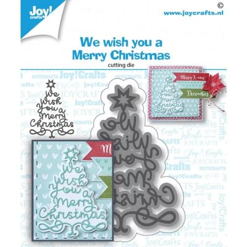 CH 2020 New Stansmal-WeWishYou-kerstboom Stitched Metal Cutting Die DIY Scrapbooking Craft Embossing Making Stencil Template