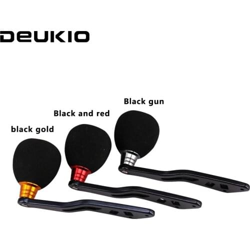 DEUKIO EVA Fishing Reel Knob Aluminum Metal Fishing Reel Handle Rocker Refitting Accessories for Shimano Wheel Pesca