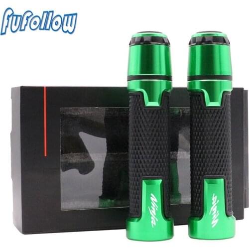 22MM Motorcycle handlebar grips Motorbike handle grip ends cap For Kawasaki Ninja 300 250 ZX-6R ZX6R ZX7R ZX9R ZX10R ZX12R ZX14R