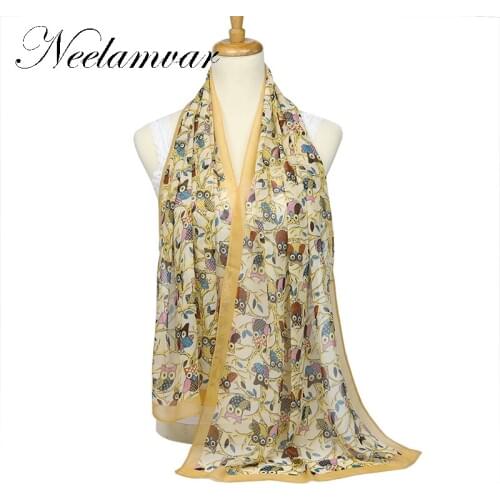 New Fashion Animals Owl women Scarf Animal Scarf Small Owl Scarves in Beige Loop Scarf Shawls 160*50cm free shippjng