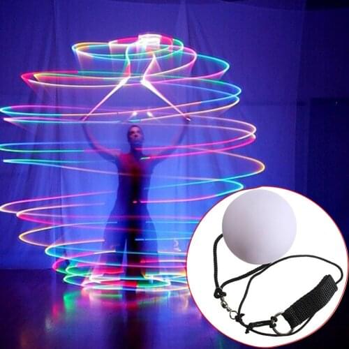 POI Thrown Balls Waterproof Equipment Accessories Glow Toys LED Stage Performance 1PC Portable Gym Belly Dance Balls