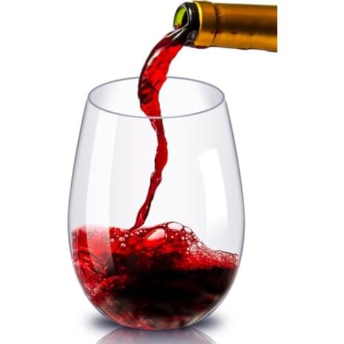 2Pcs/Set Shatterproof Plastic Wine Glass Unbreakable PCTG Red Wine Tumbler Milk Cups Reusable Fruit Juice Beer Mug Drinkware