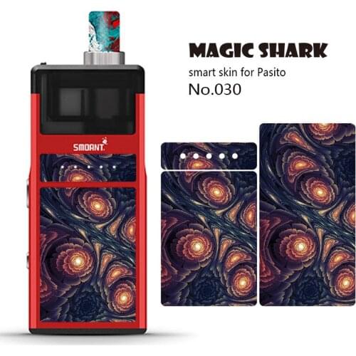 PVC 2.5D Motorcycle Zombie Skull Stylish Vape Case Cover Film Skin Sticker for Smoant Pasito Pod