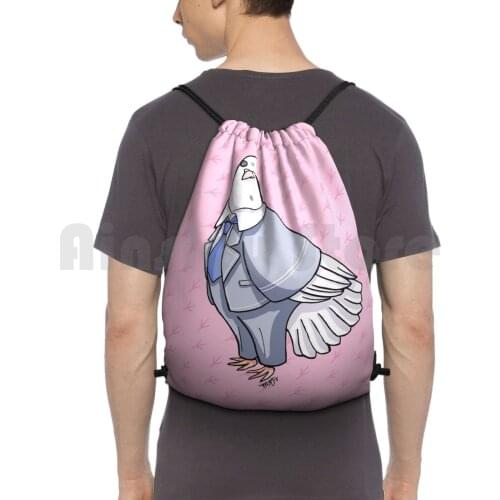 Cooo! ( ItS Me , Okosan! ) Backpack Drawstring Bag Riding Climbing Gym Bag Hatoful Boyfriend Okosan Pigeon Dove High School
