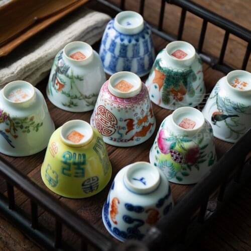 Traditional Hand painted Blue And White Porcelain Tea Cup