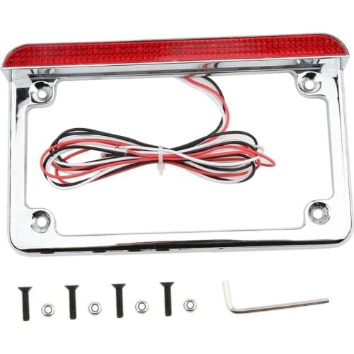 Universal License Plate Holder For Motorcycles With LED Light, Singnal Rear Light