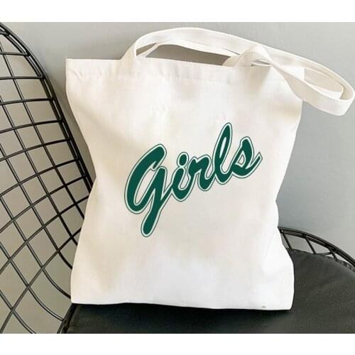 Print Fun Shoulder Canvas Bags Messenger Bag Large Reusable Women Bag custom shopping bags canvas bag