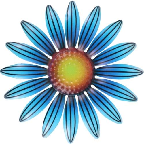 Hanging Flower Wall Art Crafts Metal Sunflower Decor for Indoor Outdoor