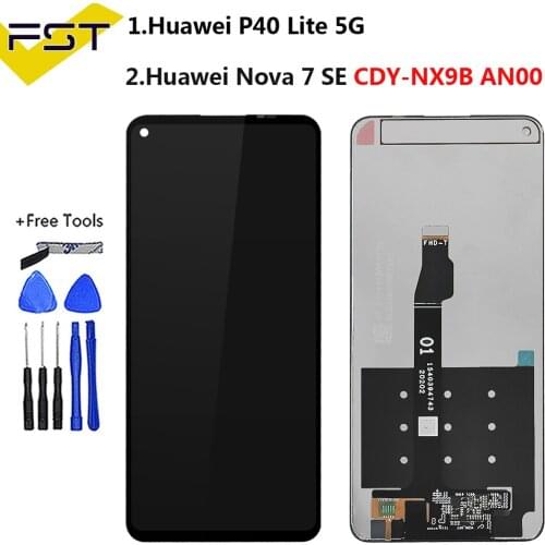 6.5'' For Huawei P40 lite 5G LCD Display Touch Screen For Huawei Nova 7 SE LCD CDY-NX9B CDY-AN00 Screen Replacement+Tools