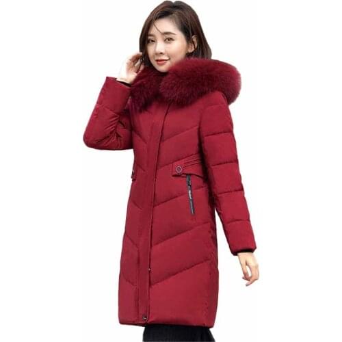 Winter Parkas Women High quality Plus size XL-10XL Down cotton Coat Thick Warm Hooded Jackets Female Fur collar Parkas Coats G32