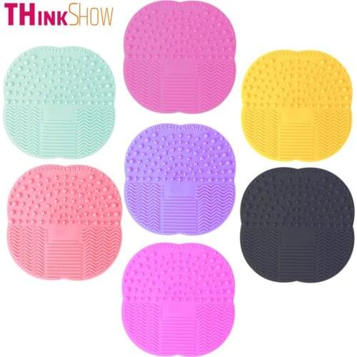 1PC Silicone Makeup Brush Cleaner Pad Makeup Washing Board Non-toxic Brush Cleaning Tool