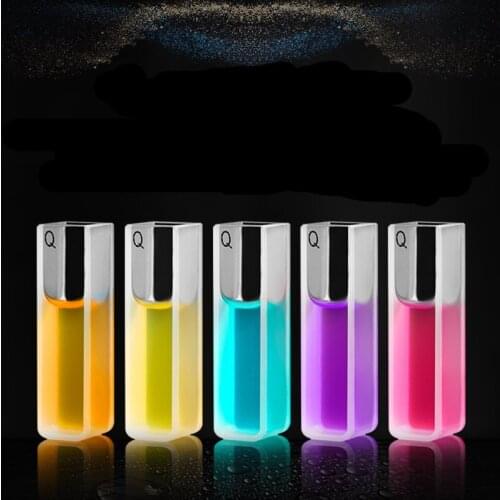 1Pcs 10mm Path Length JGS1 Quartz Cuvette Cell With Lid For Spectrophotometers