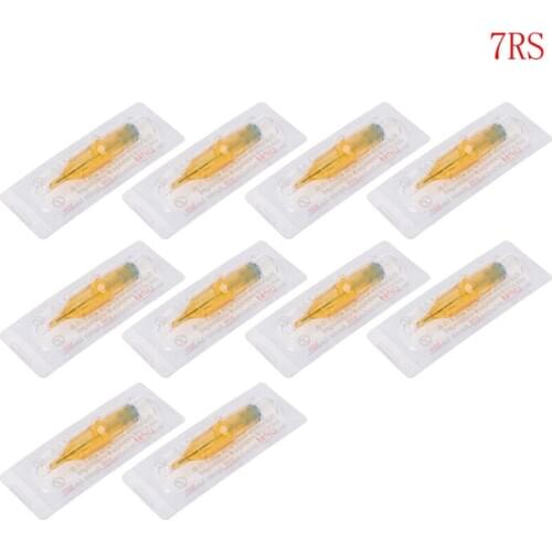 10pcs Sterilized Disposable Tattoo Cartridge Needle Tools RL/RM/M1/RS Accessory G99E