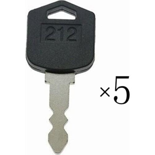 5pc key For Daewoo For Doosan Forklift Heavy Equipment Ignition Keys D554212