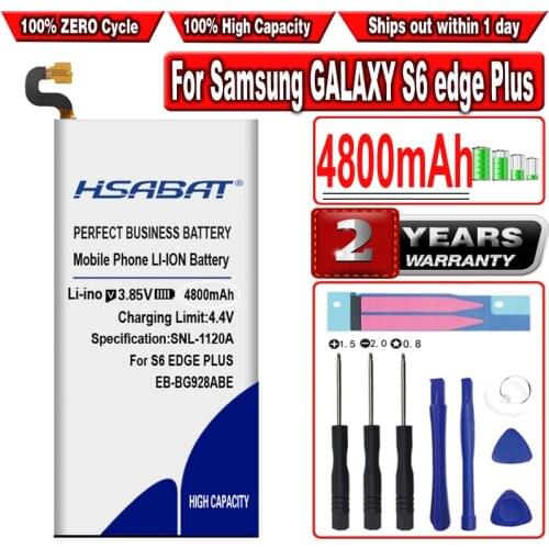 HSABAT EB-BG928ABE 4800mAh Battery for Samsung GALAXY S6 edge Plus G9280 G928F G928A G928P G928T G928V G928S G9287 G9287C Edge