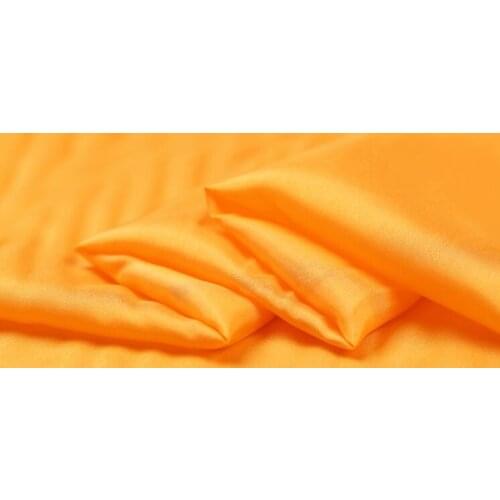 Howmay pure silk fabric habotai 8m/m 114cm 45" bright yellow color 64# habutai fabric for decor clothes lining fabric