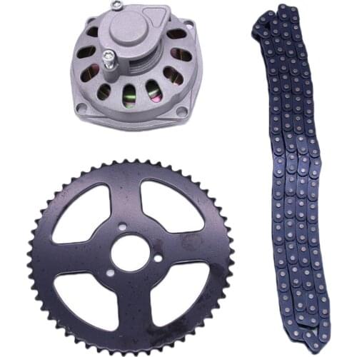 Motorcycle Sprocket Kit, Replacement Parts, 54T 26mm Rear Sprocket and T8F Chain with 6 Teeth Gear Box for Mini Pocket Bike