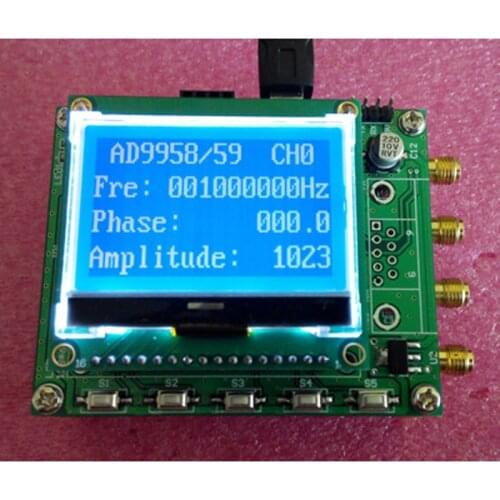 AD9959 Multi channel DDS Signal generator module STM32TFT color touch screen control frequency rotary encoder