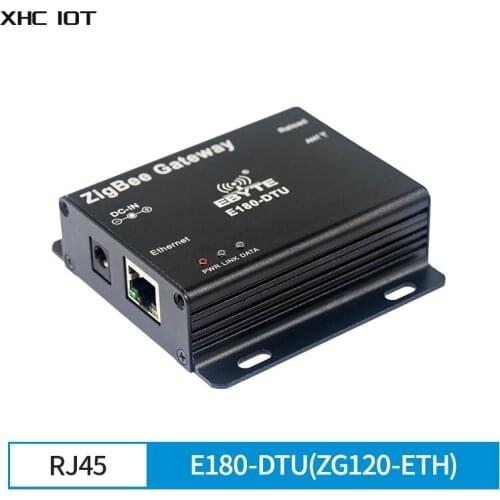 ZigBee3.0 Ethernet Modem Zigbee Gate Way WEB Network E180-DTU(ZG120-ETH) SOCKET Working DC Power Transceiver and Receiver