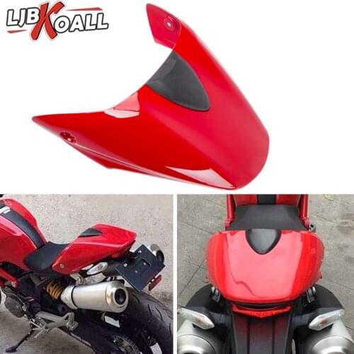 Motorcycle Rear Pillion Passenger Cowl Seat Back Tail Cover Fairing For 2008-2014 Ducati 696 795 796 Monster 1100 2010 2011 Red