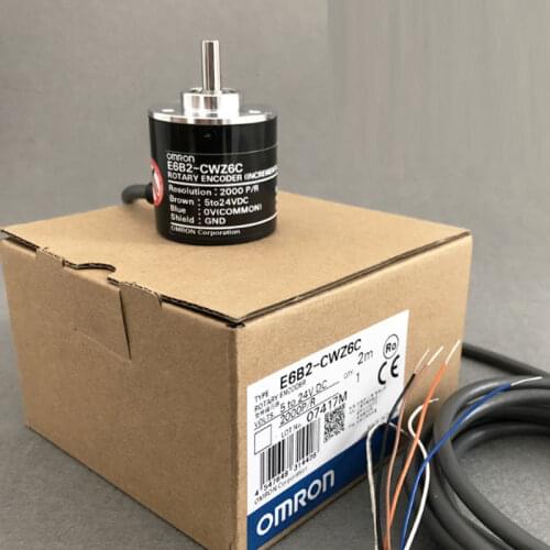 New Original Omron Optical Rotary Encoder E6B2-CWZ6C 100 200 360 500 600 720 1000 1024 2000 P/R Pulse NPN Open Collector
