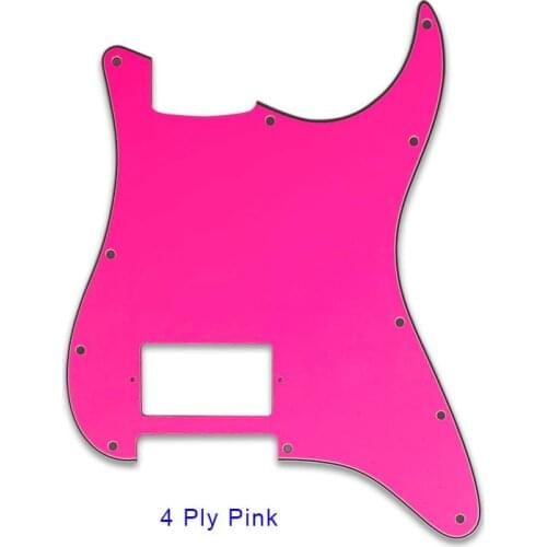 Pleroo Custom Guitar Parts - For USA/ Mexico 11 holes Strat Pickguard With bridge PAF Humbucker No Control Hloes Scratch Plate