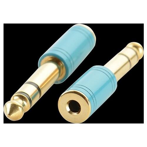 Gold-plated 6.5 to 3.5 headphone audio adapter electric piano electronic organ 6.35 to 3.5 female conversion plug