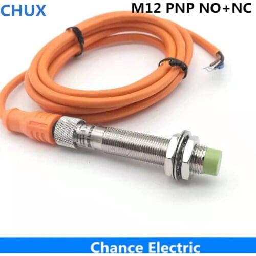 Straight Sensor Connector Type M12 NO+NC 4mm IM12-4-DPC-C3 PNP Inductive Proximity Sensors Switch
