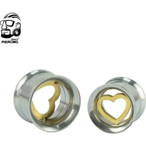 Ear Expander Body Piercing Jewelry Flare Hollow Body Piercings Trendy Stainless Steel Plug Tunnel Jewelry Ear Gauges