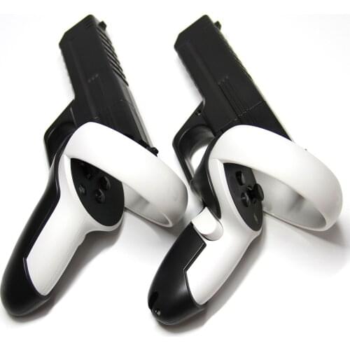 For Oculus Quest 2VR ABS VR Controller Handle Sturdy Shooting Handle Grip Holder Full Protective Sleeve For Shooting Fans