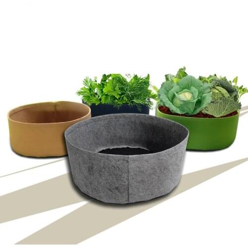 Fabric Garden Raised Bed Round Planting Container Grow Bags Fabric Planter Pot For Plants Nursery Pot Gardening Pots growth bag