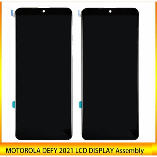 High Quality ORIGINAL Lcd 6.5" For MOTOROLA DEFY 2021 LCD Display Screen Touch Sensor Digitizer Tape&Tool