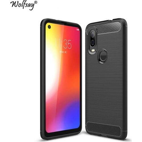Wolfsay Anti-knock Case For Motorola Moto One Vision Case Moto P40 Soft TPU Brushed Case For Moto One Vision Phone Fundas Coque