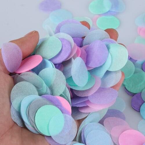 10g/Bag Round Confetti Tissue Paper Pink Dots Filling Balloons Wedding Baby Shower Birthday Party Decorations DIY Accessories