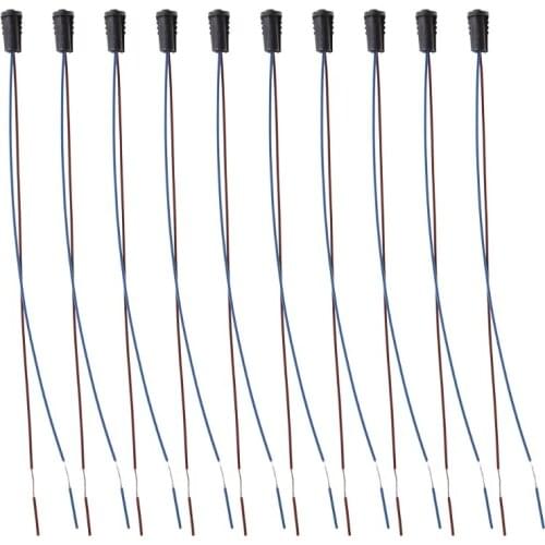 10Pcs 20CM/7.87" High Temperature Cable G4 Lamp Holder Ceramic Light Socket LED Lighting Tool Household Accessory