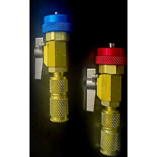 2pcs Air Conditioning R134A Valve Core Quick Remover Installer High Low Pressure Tool