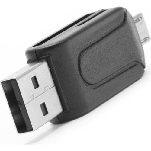 2021 New 2-IN-1 Micro USB 2.0 OTG SDXC TF SD Memory Card Reader For Android Smartphone PC