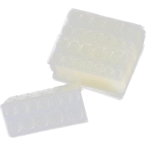 240Pcs Jelly Two Sided False Nails Extension Tapes French Tips Stickers Glue