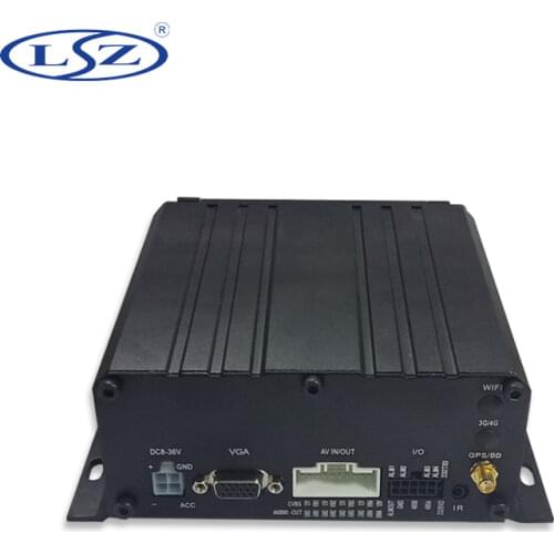 LSZ Video-Recorder 4-Channel DVR Mobile Taxi AHD Car Bus SD Mini Russian/English-Menu 4ch GPS MDVR