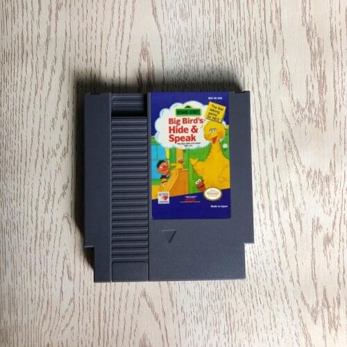 Big Birds Hide & Speak - 72 pins 8bit game cartridge