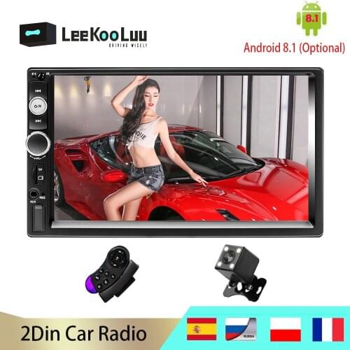 LeeKooLuu 2Din Car Radio TF USB Android Mirror Link Car Multimedia Player 2 DIN Autoradio For Volkswagen Nissan Hyundai Toyota