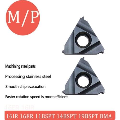 10 piece Carmex 16IR 16ER 11BSPT 14BSPT 19BSPT BMA carbide inserts external thread turning tool tungsten carbide carbide blade