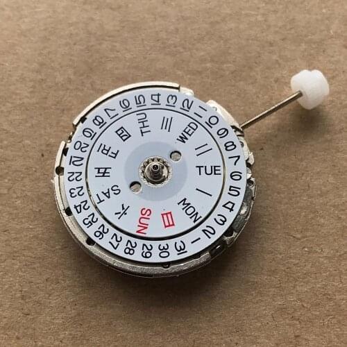 Watch movement accessories new 2813 white movement automatic machinery 8205 double calendar three needle