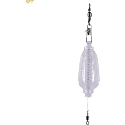 Lure Cage Fish Bait Small Bait Cage Fishing Trap Basket Feeder Holder Tackle XX