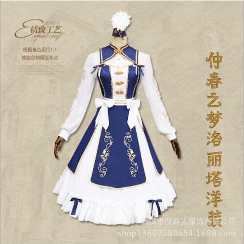 Game Miracle Nikki Dream Of Spring Lolita Dress Daily Colth Cosplay Costume For Women Halloween