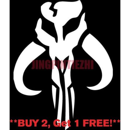Creative Car Stickers Mandalorian Bounty Hunters Vinyl Decal Sticker Car Truck Window Racing Motorcycle Helmet Stickers