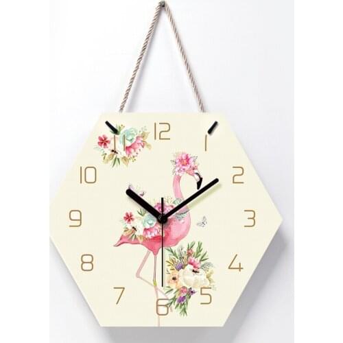 Lanyard Creative Mute Modern Design Large Wall Clock Clocks for Home Kitchen Living Room Decor Battery Operated Silent