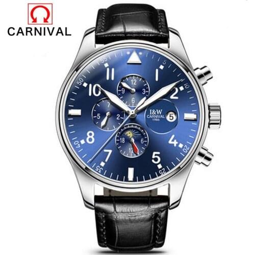 Mens Luxury Sapphire Watch Male Brand Watches Automatic Mechanical Clock Waterproof Genuine Leather Fashion Luminous Wrist watch
