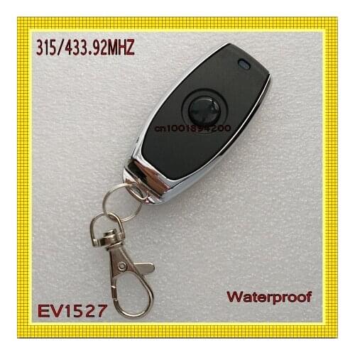 RF Remote Control 1 Button Transmitter Black Waterproof upscale superior Open Button Wireless TX 315/433.92MHZ ev1527 IC ASK