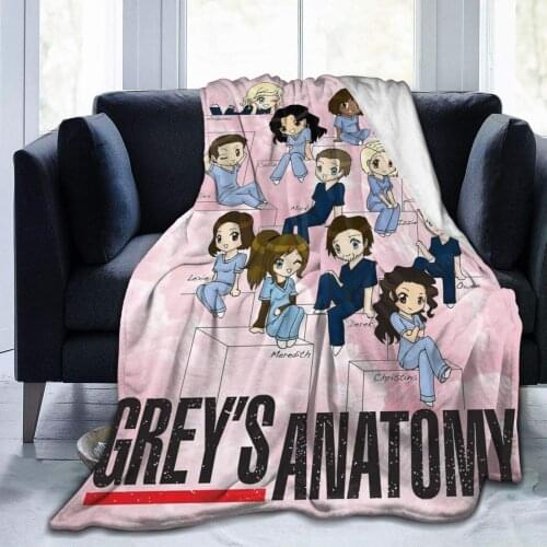 Grey Anatomy Super Soft Fleece Throwing Blankets Durable Home Decor 3D Mode Printing Perfect for couch bed sofa All seasons